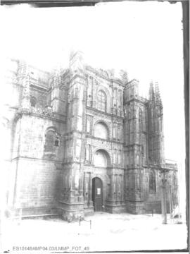 Fachada principal de la Catedral. Plasencia.
