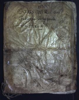 Cuaderno de cortes del rey Alfonso XI otorgando el ordenamiento de las cortes.