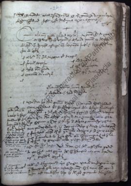 Acta capitular de 1 de agosto de 1522