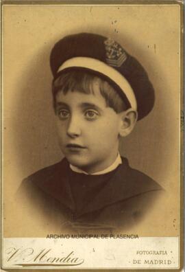 Retrato de busto de un niño