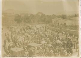 Procesión de traslado de los restos del Obispo Manuel Torres y Torres. Plasencia