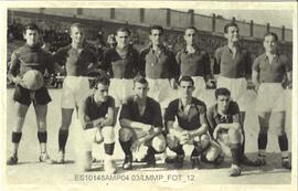Retrato de equipo de futbolistas. Plasencia.