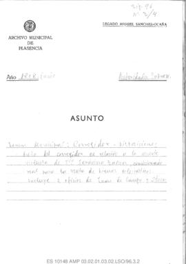 Auto del 11 de junio de 1808 del Corregidor en relación a la muerte violenta de Francisco Jerónim...