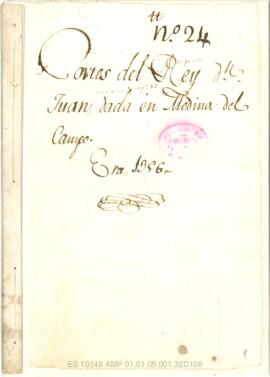Cuaderno de cortes de la reina María de Molina y los infantes Juan y Pedro, tutores del rey Alfon...