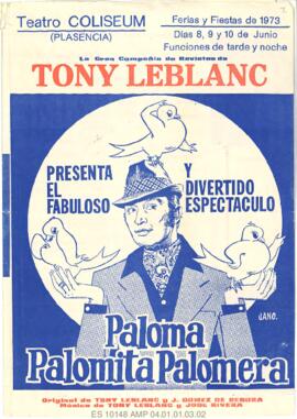 La gran compañía de Revistas de Tony Leblanc: Paloma, palomita, paloma