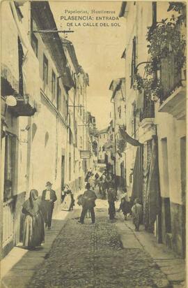 Entrada de la Calle del Sol. Plasencia.